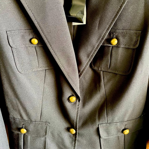 NWT New York & Co. Stretch Women's Size 8 Black Suit Jacket / Blazer - Picture 7 of 13